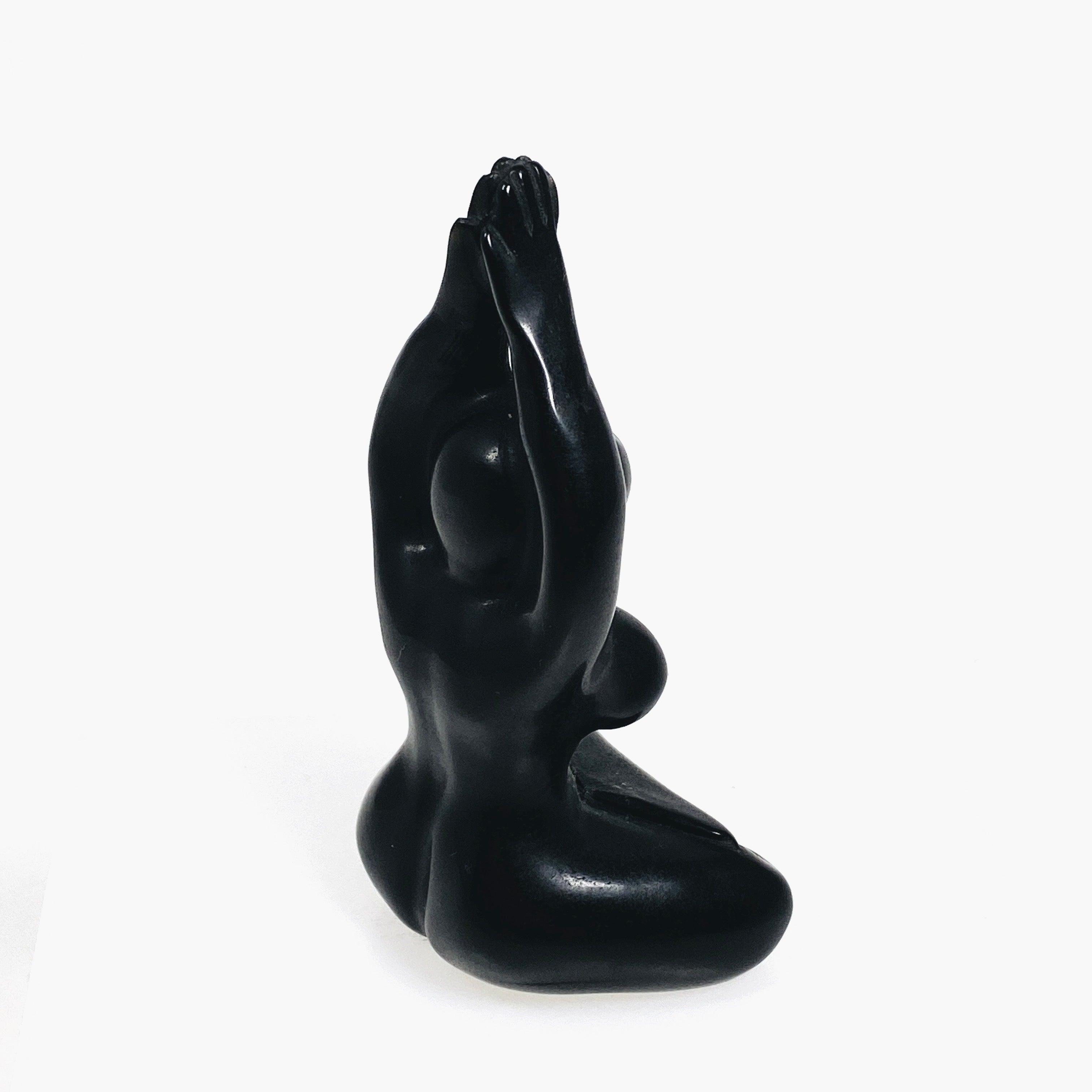 Black Obsidian Goddess OGOD 02 - Genuine Healing Crystal for Protection & Spiritual Growth | Perfect for Meditation, Chakra Balancing & Home Decor