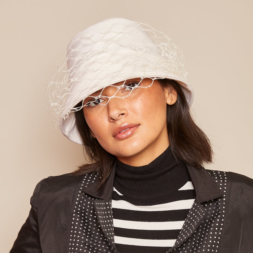 Yuki Wool Bucket Hat for Women & Men - Warm Winter Beanie with Brim - Soft Knit Outdoor Sun Hat for Hiking, Camping, and Travel