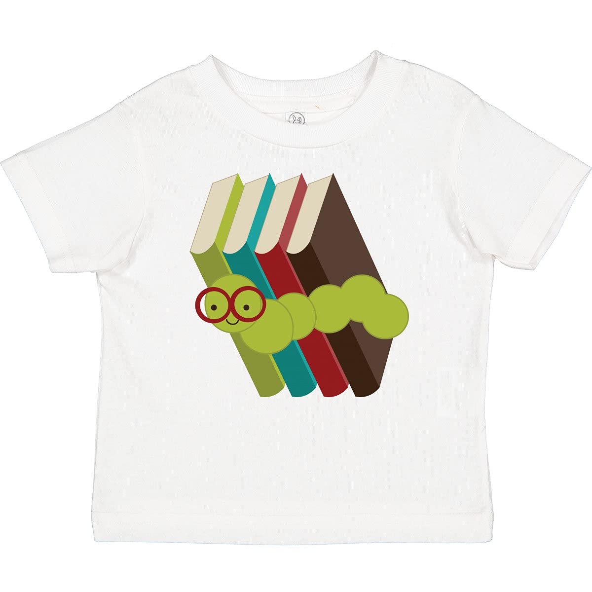 Inktastic Bookworm Books Reading Baby T-Shirt - Cute Book Lover Outfit for Infants & Toddlers - Perfect for Library Visits, Storytime & Reading Events