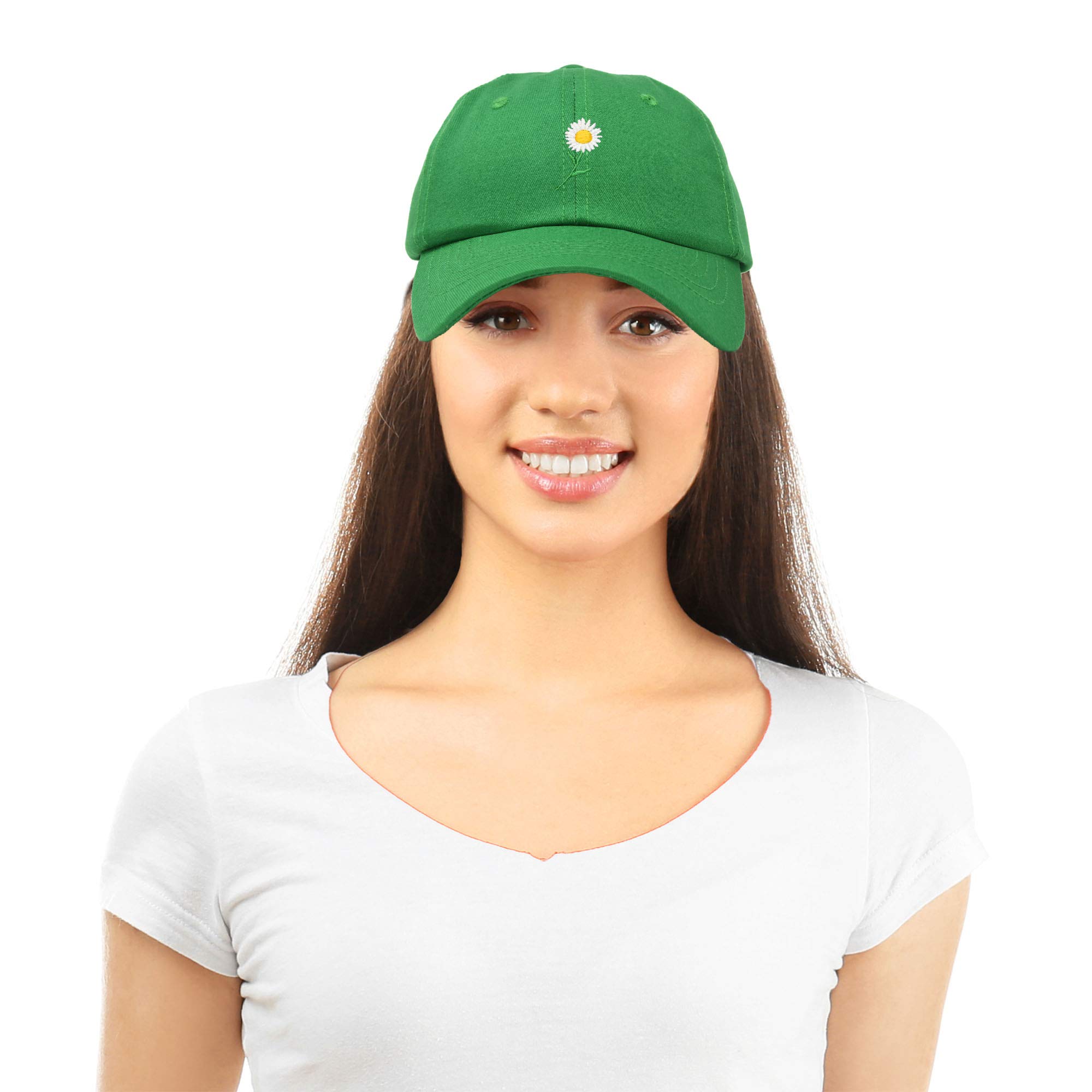 DALIX Women's Floral Baseball Cap - Daisy Flower Hat for Women, Fashion Sun Hat for Outdoor, Beach, Gardening, and Summer Activities