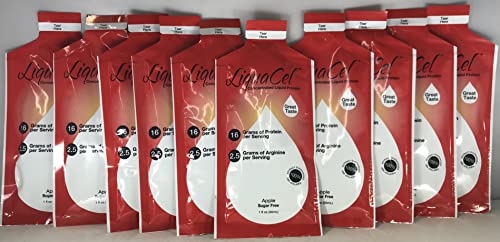 Liquacel Concentrated Liquid Protein Apple Flavor - 16g Protein per Serving, 10 Pack - Ideal for Post-Workout Recovery & On-the-Go Nutrition