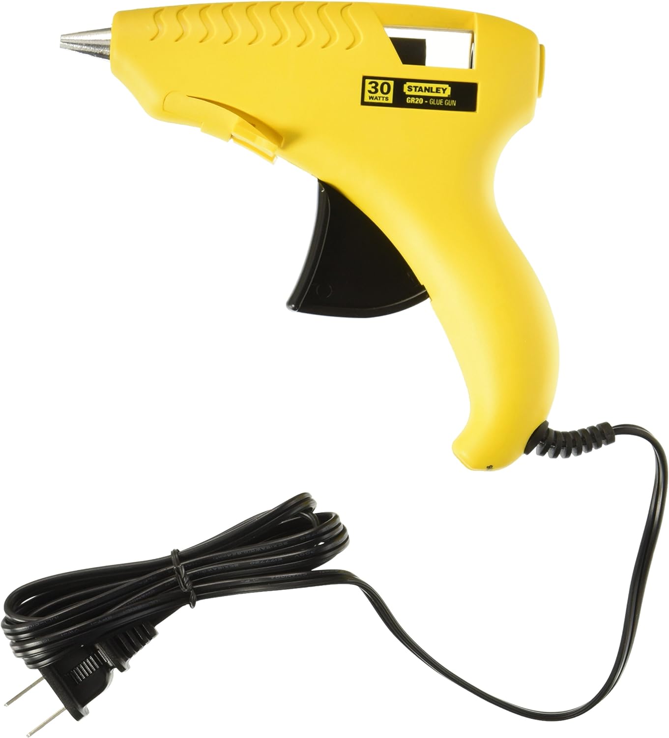 STANLEY GR20 Trigger Feed Hot Melt Glue Gun - Professional Heavy Duty Glue Gun for DIY, Crafts, Woodworking & Home Repairs - Fast Heating with Comfortable Grip - Perfect for Arts, Scrapbooking & Furniture Fixing