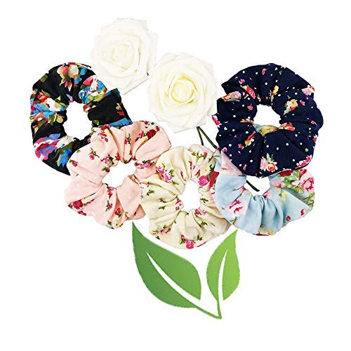 Artlift 15-Piece Multicolor Scrunchies Set - Velvet & Satin Hair Bands for Women | Printed Elastic Hair Ties for Workout, Office & Everyday Use