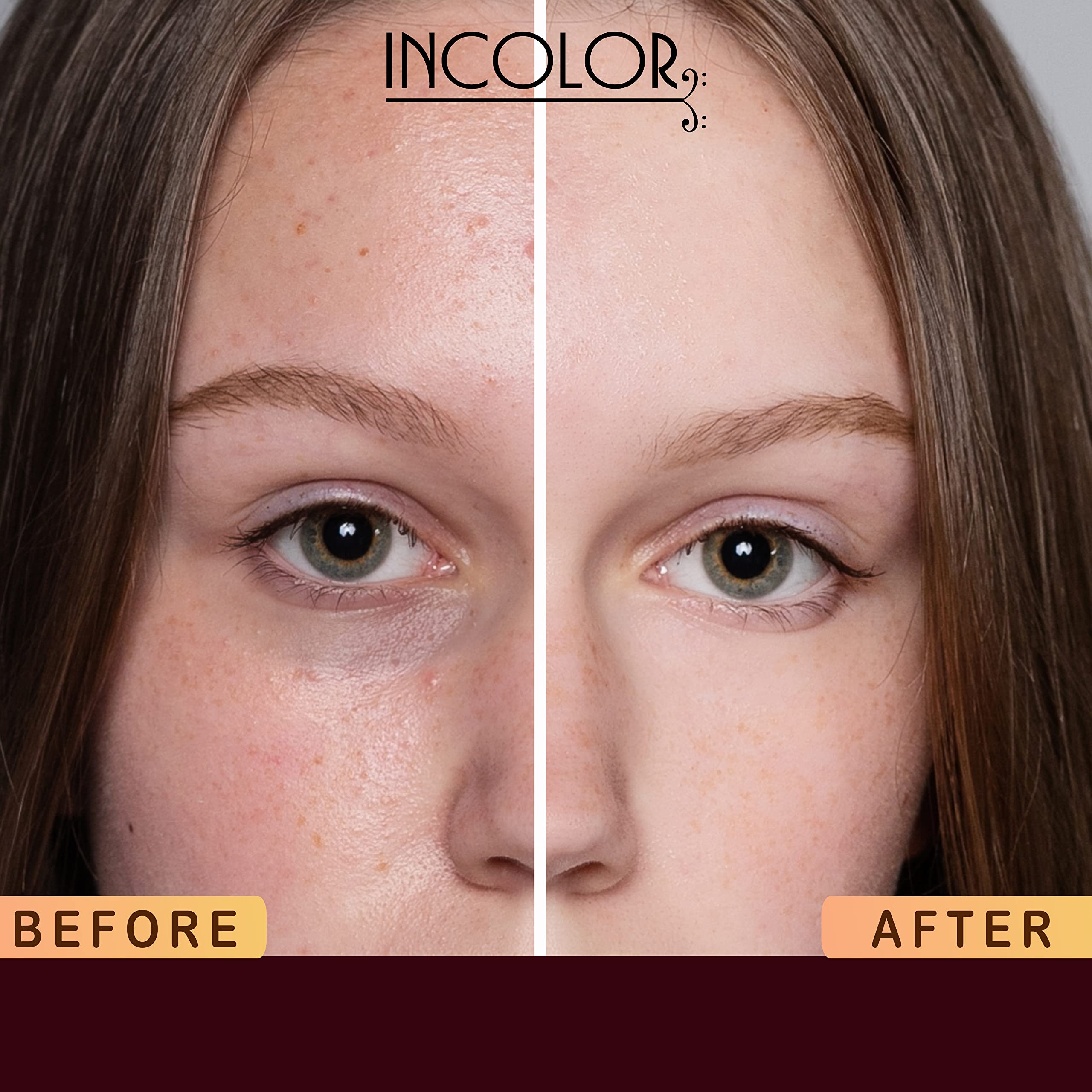 INCOLOR Lightweight Waterproof Liquid Concealer - Full Coverage Semi-Matte Finish for Dark Circles, Redness & Blemishes - Face Makeup for Women & Girls (Shade No.4) - Perfect for Everyday Wear & Professional Makeup Looks