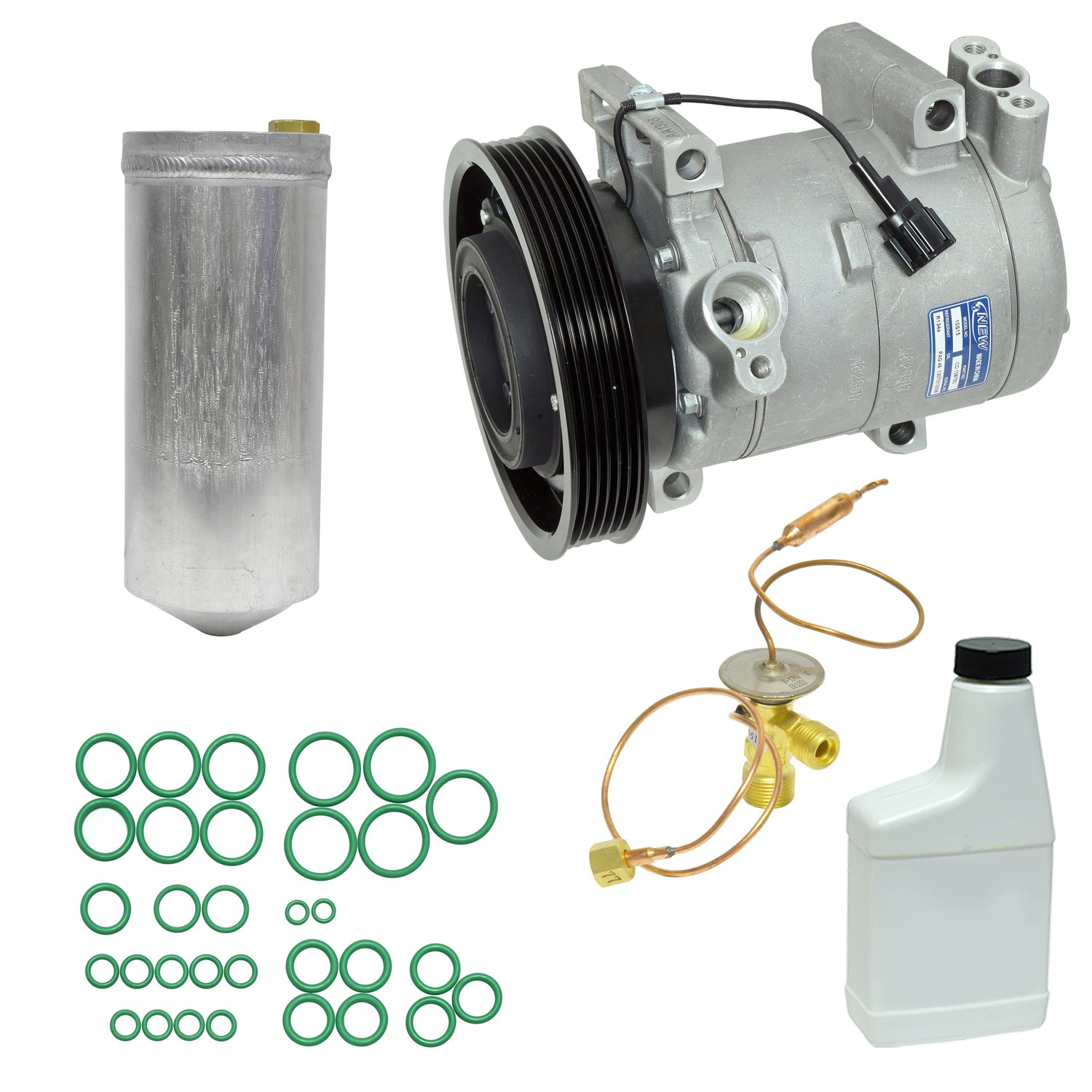 UAC KT 5099 A/C Compressor and Component Kit - High Performance Auto Air Conditioning System Replacement - Perfect for Car AC Repair & Maintenance