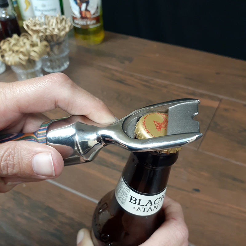 Colorful Bamboo Bottle Opener - 8.5 Inch Eco-Friendly Kitchen Tool for Beer, Soda & Jar Lids - Perfect for Parties, BBQs, Camping & Home Bars