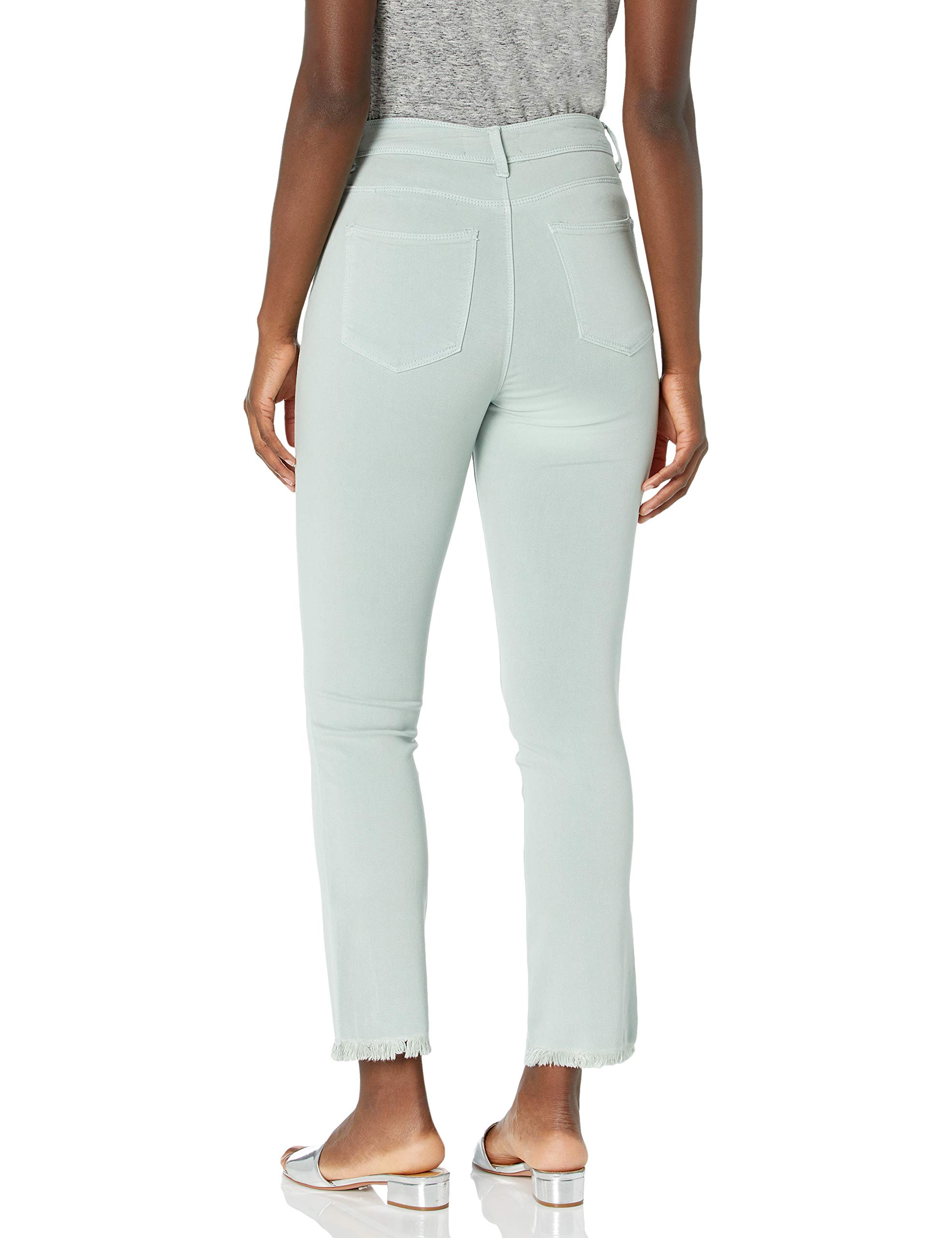 Lola Jeans Women's High Rise Straight Crop Jeans - Comfortable Stretch Denim Pants for Casual Wear & Everyday Outfits