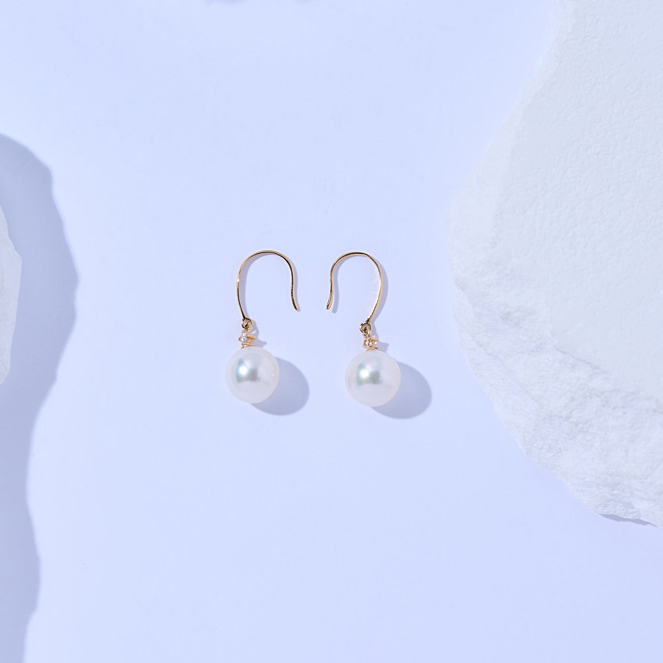 18K Gold Akoya Pearl Earrings - Classic Stud Earrings for Women, Genuine Japanese Pearls, Luxury Jewelry Gift for Her - Perfect for Weddings, Anniversaries & Special Occasions
