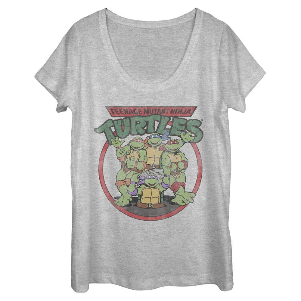 Nickelodeon Teenage Mutant Ninja Turtles Graphic Women's Short Sleeve T-Shirt - Casual Cotton Tee for Fans, Cosplay & Everyday Wear