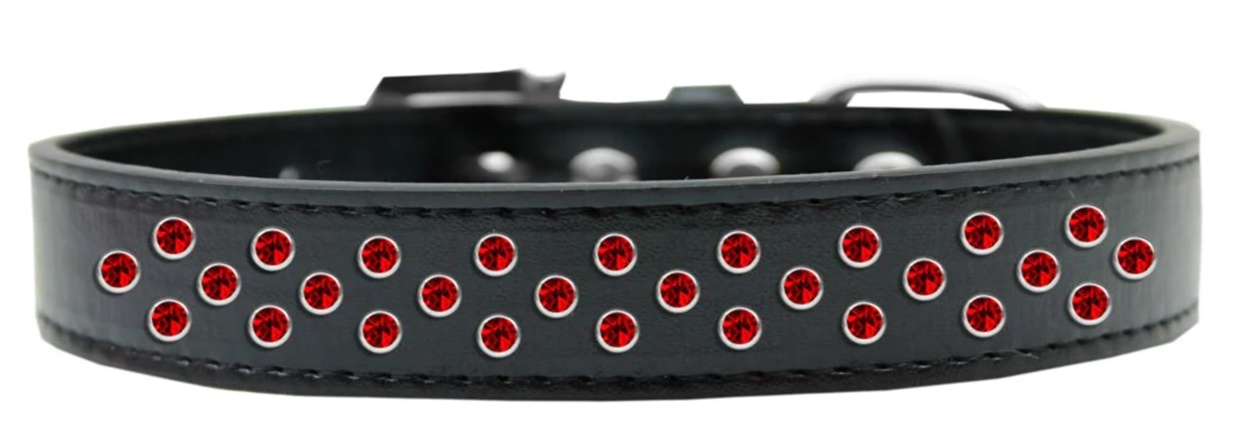 Red Crystal Dog Collar with Sparkling Rimsets - Fashionable Pet Accessory for Small & Large Dogs - Perfect for Daily Walks, Special Occasions & Photo Shoots