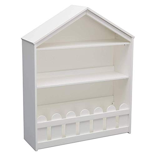 Serta Happy Home 3-Tier Storage Bookcase - White Bookshelf for Books, Decor, Homeschool Supplies & Home Organization | Perfect for Living Room, Bedroom, Study & Kids Room