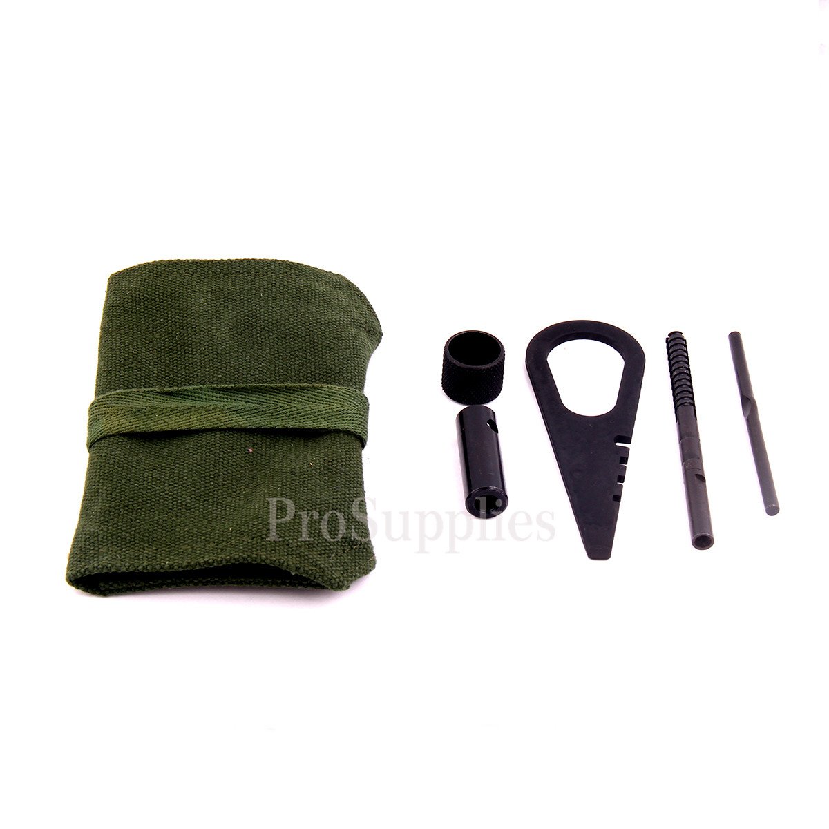 TACFUN Mosin Nagant Cleaning Kit with Pouch - Complete Gun Maintenance Tools for 7.62x54R Rifle - Includes Cleaning Rod, Brush, Jag, End Cap & Storage Pouch - Perfect for Rifle Cleaning & Outdoor Shooting Maintenance