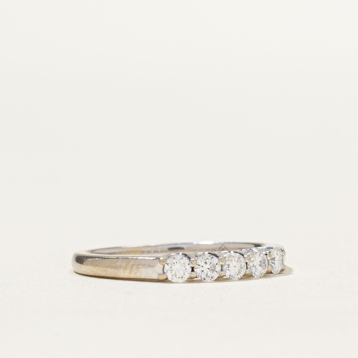 0.30ctw Five Stone Diamond Wedding Band Ring for Women - Size 5.5 - Perfect for Engagement, Anniversary & Bridal Jewelry Gifts