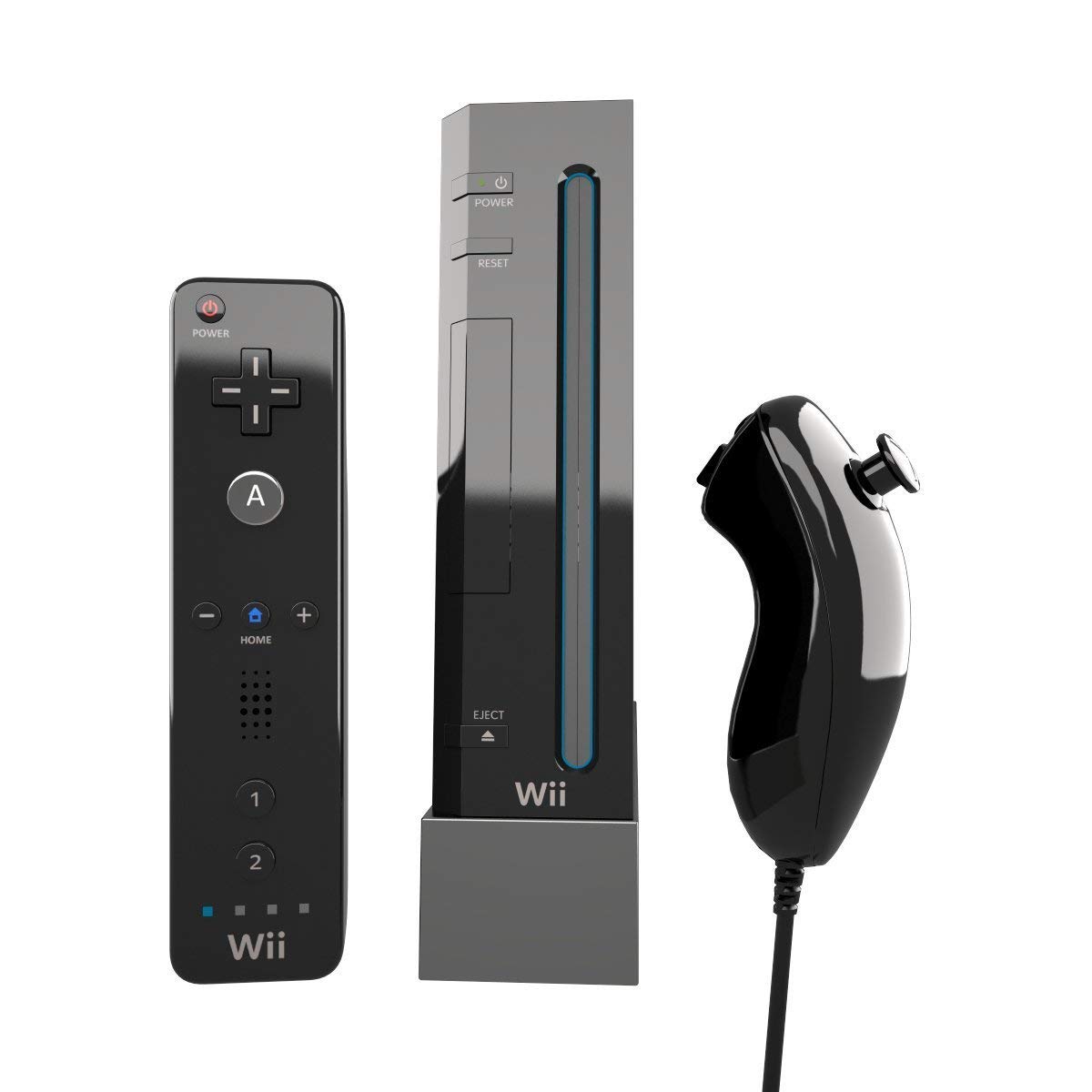 Refurbished Nintendo Wii Console - Black | HD Gaming System with Motion Controls for Family Fun & Party Games