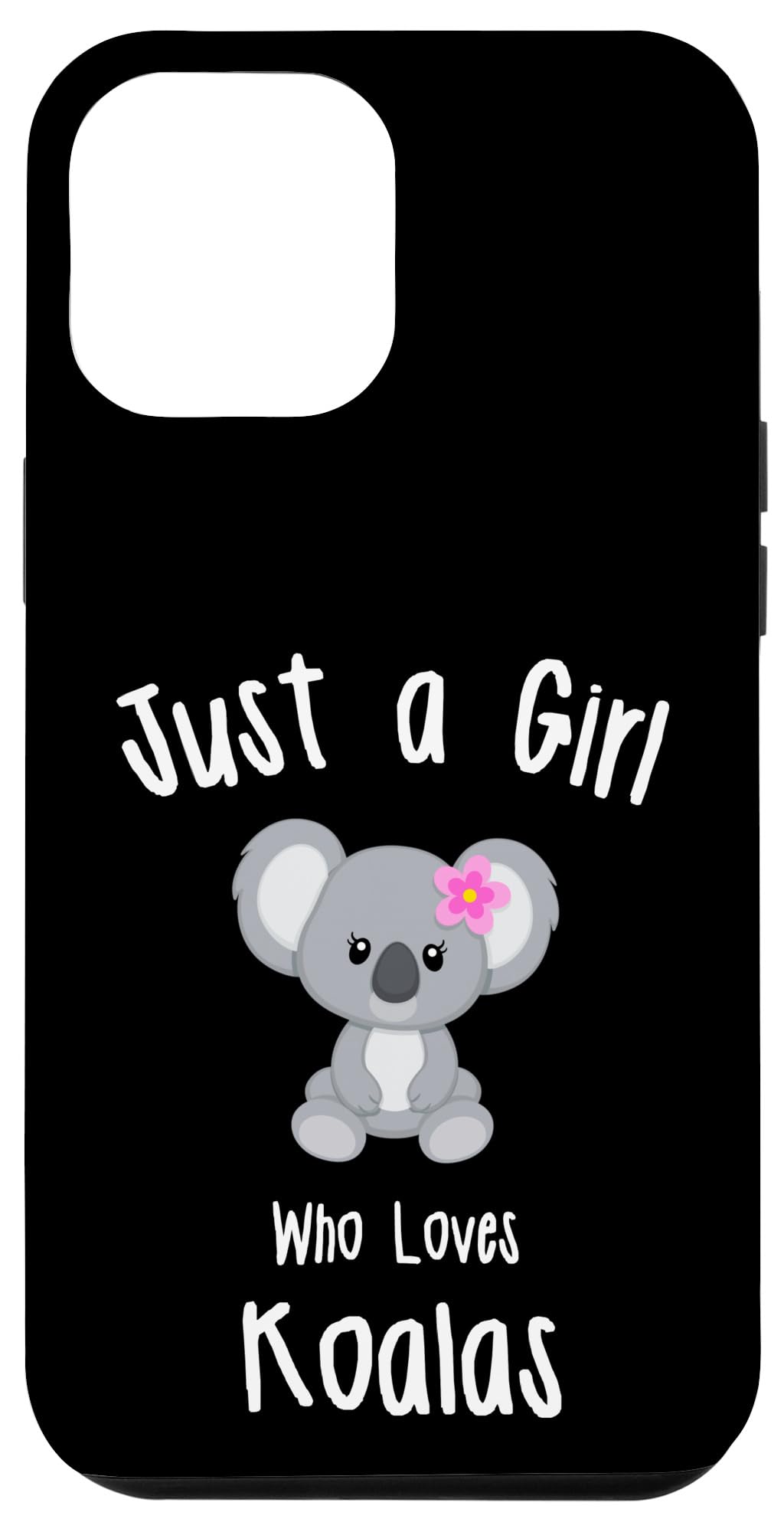 Cute Koala Bear iPhone 12 Pro Max Case - Protective Phone Cover for Girls | Perfect Gift for Teenagers, Students & Animal Lovers (School, Travel, Everyday Use)