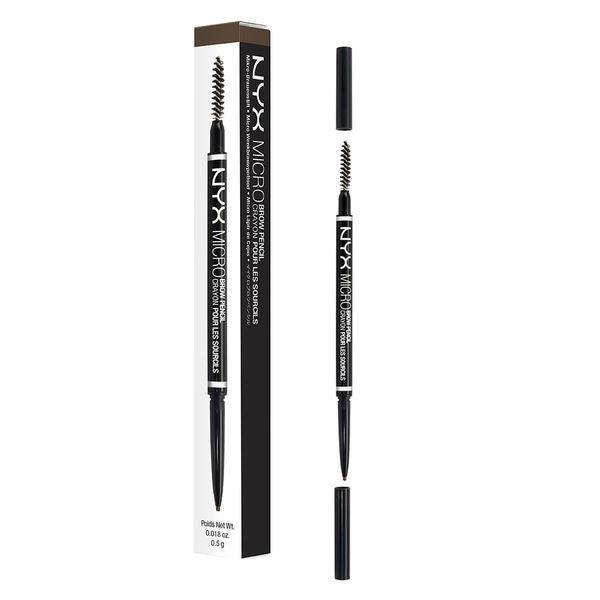NYX Professional Makeup Micro Brow Pencil - Ultra-Fine Tip Eyebrow Pencil for Precise Definition & Natural-Looking Brows - Waterproof & Long-Lasting - Perfect for Everyday Makeup & Professional Looks