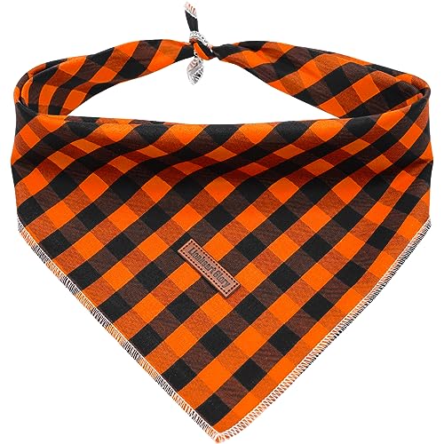 Orange and Black Plaid