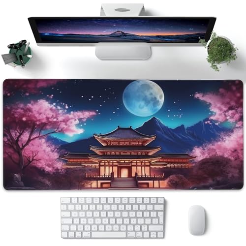 Cherry Blossoms Full Moon and Architecture