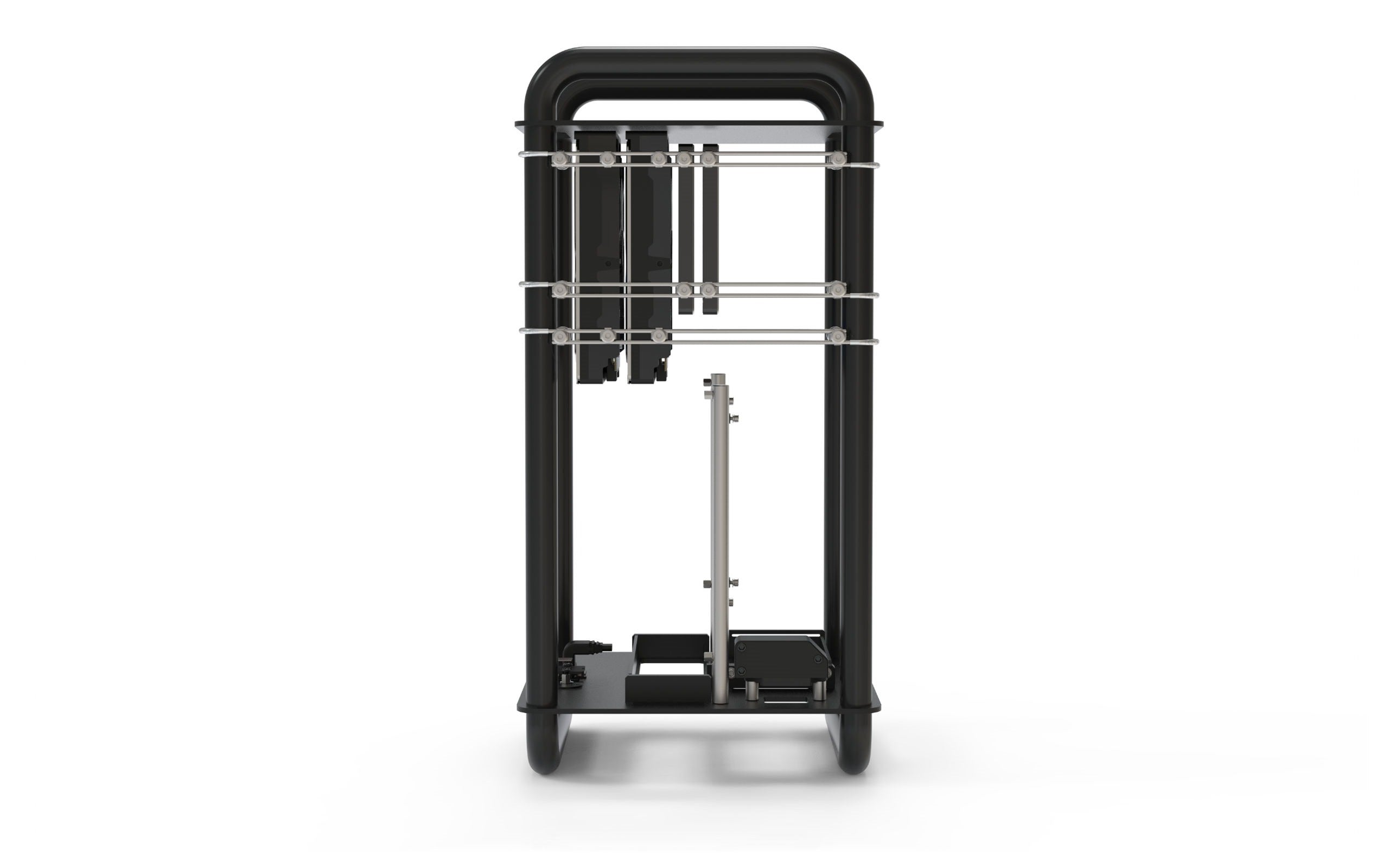 Streacom DA6 Open Frame ITX PC Case - Chrome & Black - Compact Mini Gaming & HTPC Builds for Small Spaces