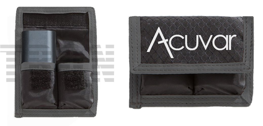 Acuvar DSLR Camera Battery Pouch - Holds 2 Batteries for Nikon, Canon, Sony | Waterproof & Shockproof Case for Travel & Outdoor Photography