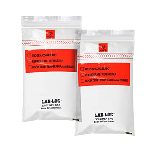 APQ 1000 Pack 4x6 Clear Plastic Specimen Transfer Bags - 1.75 Mil Low Density Polyethylene with Removable Biohazard Symbol | Ideal for Medical Labs, Hospitals, Infirmaries & Health Care Facilities | Perfect for Specimen Collection, Storage & Transportation