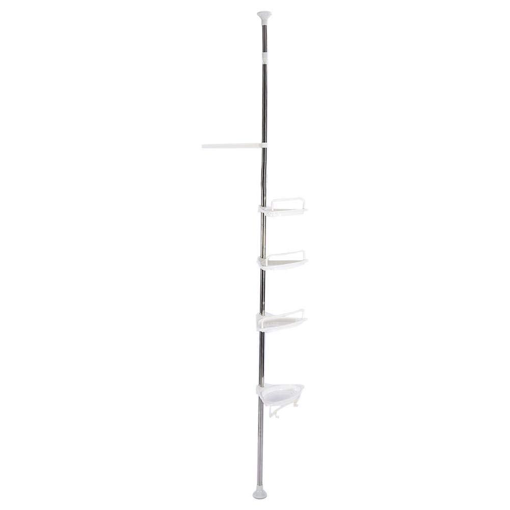 Vensans 4-Tier Triangle Shower Shelf - Bathroom & Kitchen Storage Basket Organizer with Rustproof Design | Perfect for Shower Caddies, Bathroom Decor, and Kitchen Spice Storage