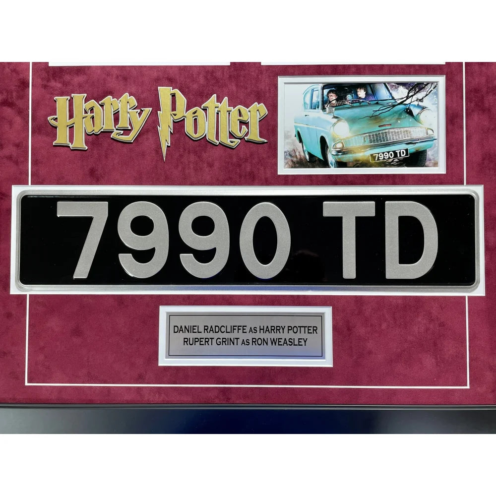 Daniel Radcliffe & Rupert Grint Harry Potter Signed 8x10 Photo - Framed Collectible with COA PSA BAS Authentication - Perfect for Potterhead Collections, Fan Cave Decor, and Autograph Memorabilia Displays