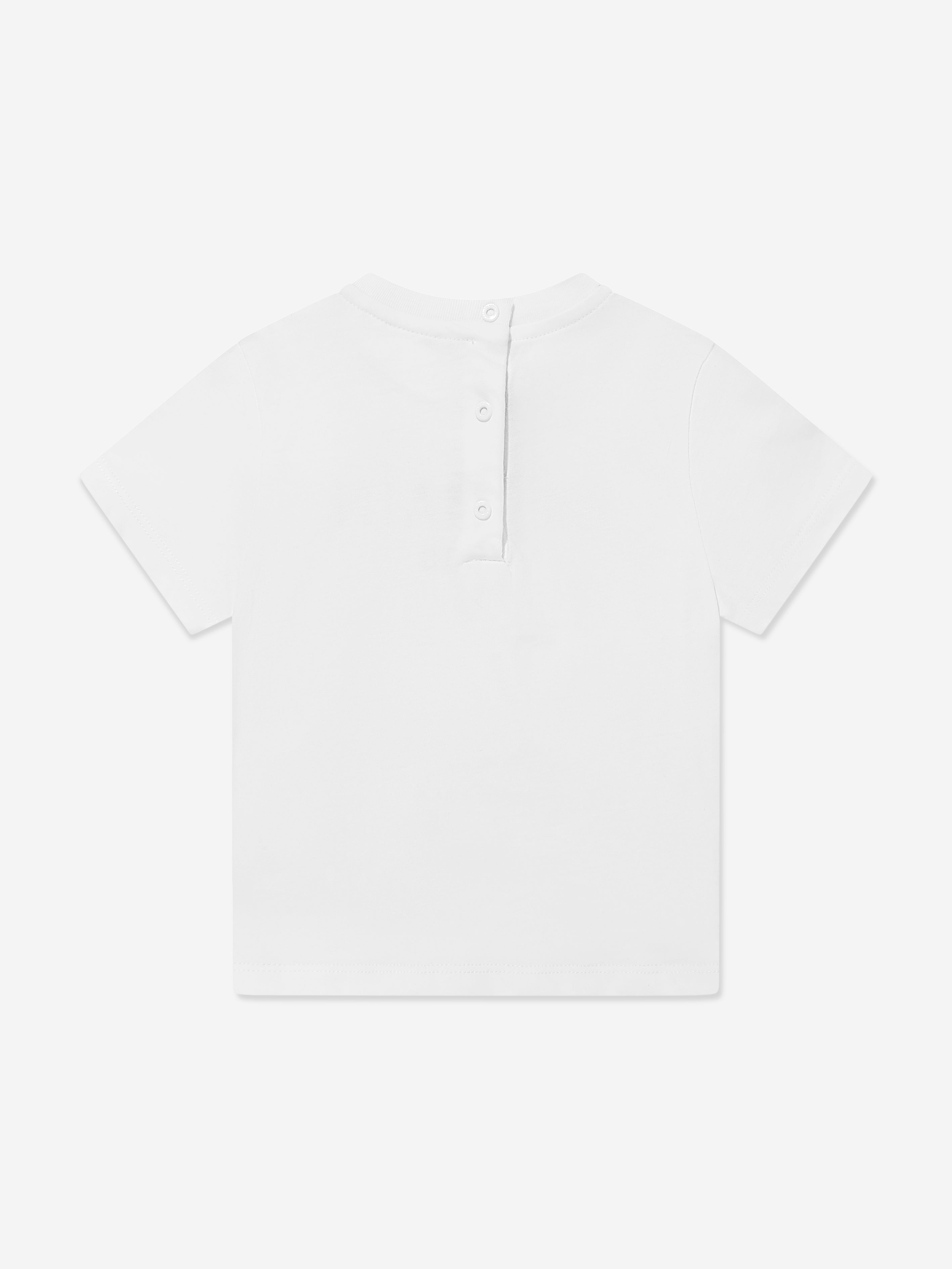 Balmain Baby Logo White T-Shirt for Men - Stylish Cotton Tee for Casual Wear, Street Fashion & Everyday Outfits