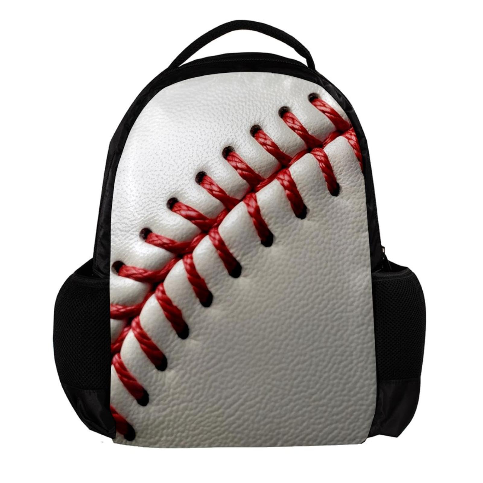 Stylish Travel Backpacks for Women & Men - Durable Baseball Line Texture Backpack for Commuting, Hiking & Daily Use