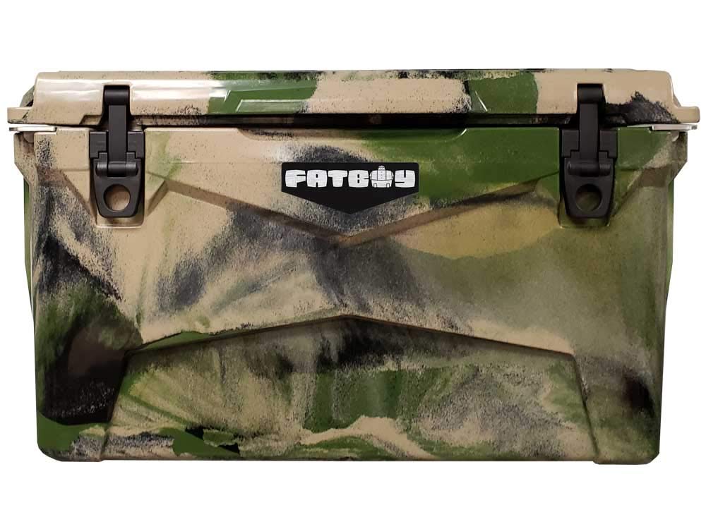 Fatboy 45 Quart Roto Molded Hard Sided Cooler - Army Camo | Heavy Duty Cooler for Camping, Fishing, Tailgating & Outdoor Adventures