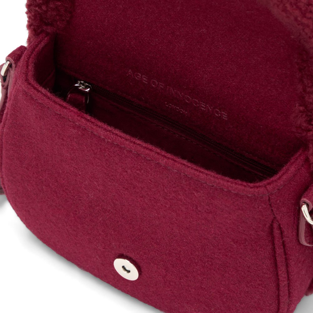 Premium Burgundy Shea Wool Scarf - Soft & Warm Winter Accessory for Women - Perfect for Cold Weather, Outdoor Activities & Fashion Layering