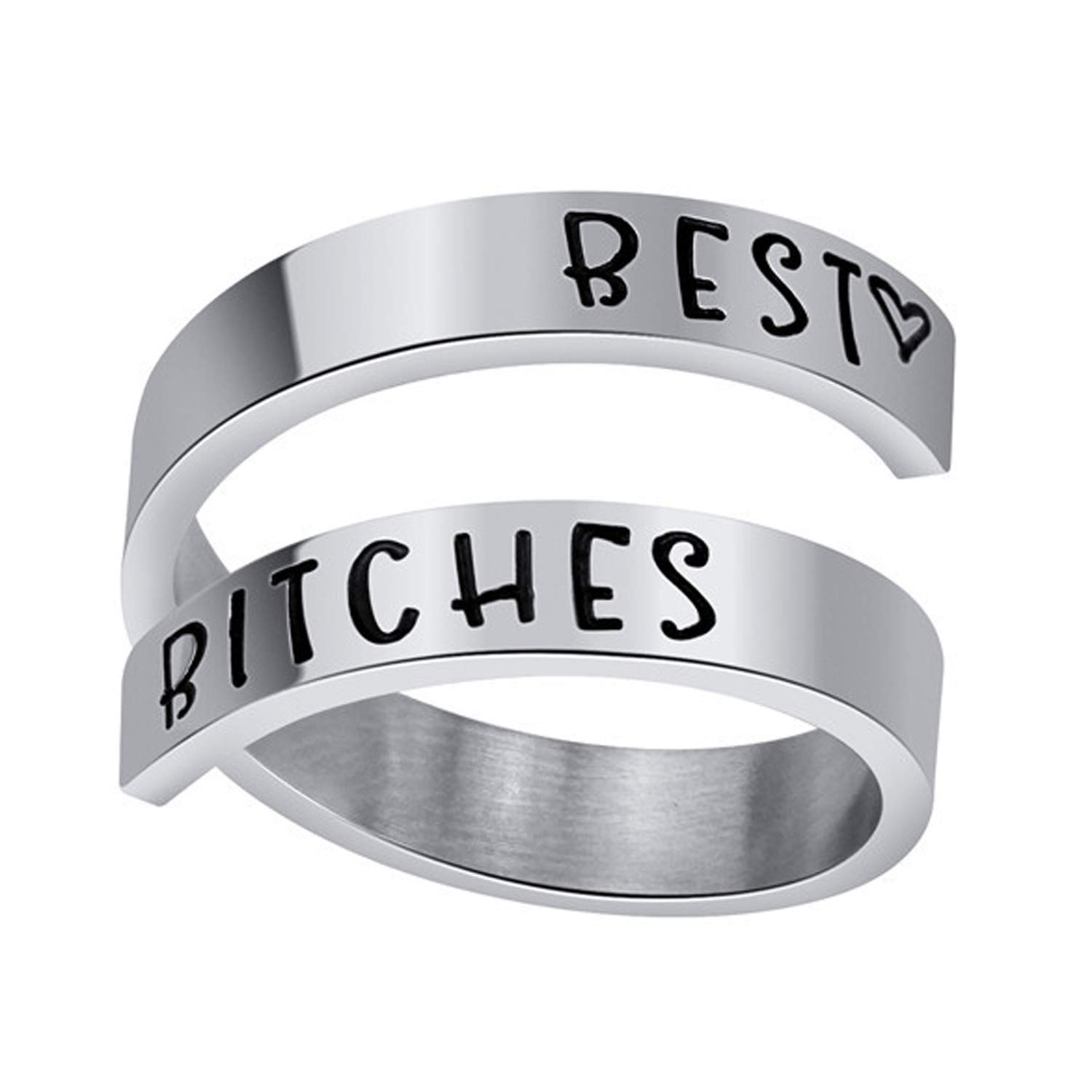 Inspirational Stainless Steel Spiral Wrap Twist Ring for Women - Personalized Encouragement Jewelry, Birthday Gift for Her - Perfect for Daily Wear, Office, Parties & Special Occasions