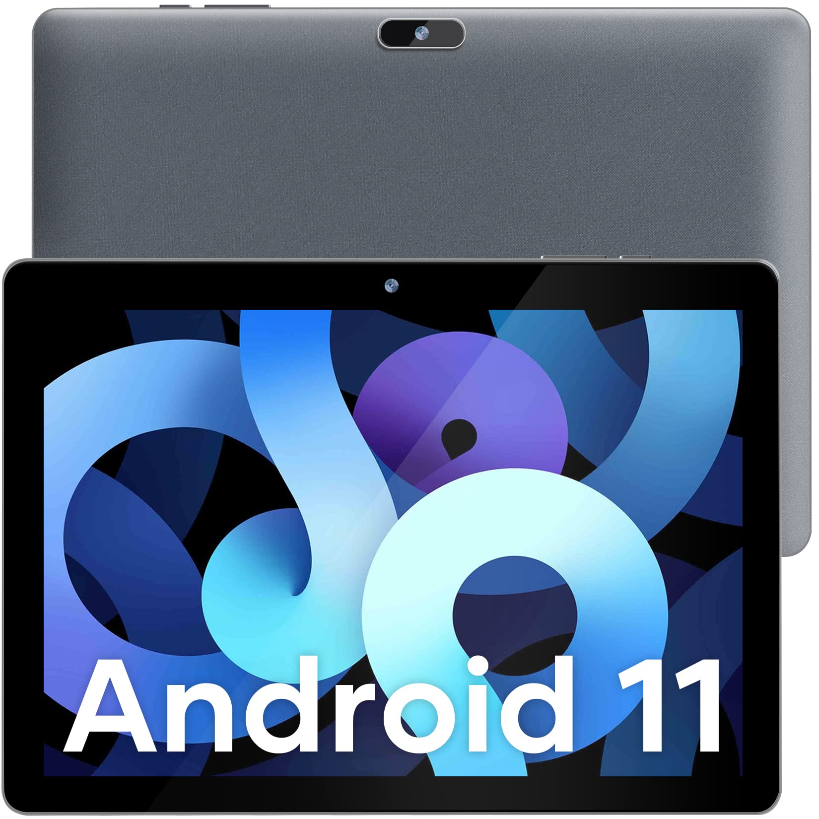 FANGOR 10.1 Inch Android Tablet with 2GB RAM 32GB Storage, IPS HD Display, Dual Camera - Google Certified WiFi Bluetooth Tablet for Work, School & Entertainment (Gray)