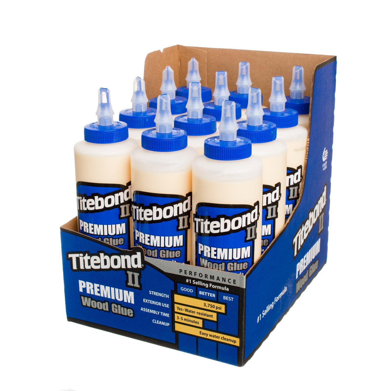 Titebond II Premium Wood Glue - 16 oz Bottle for Strong Woodworking Projects | Ideal for Furniture Repair, Cabinetry & DIY Crafts
