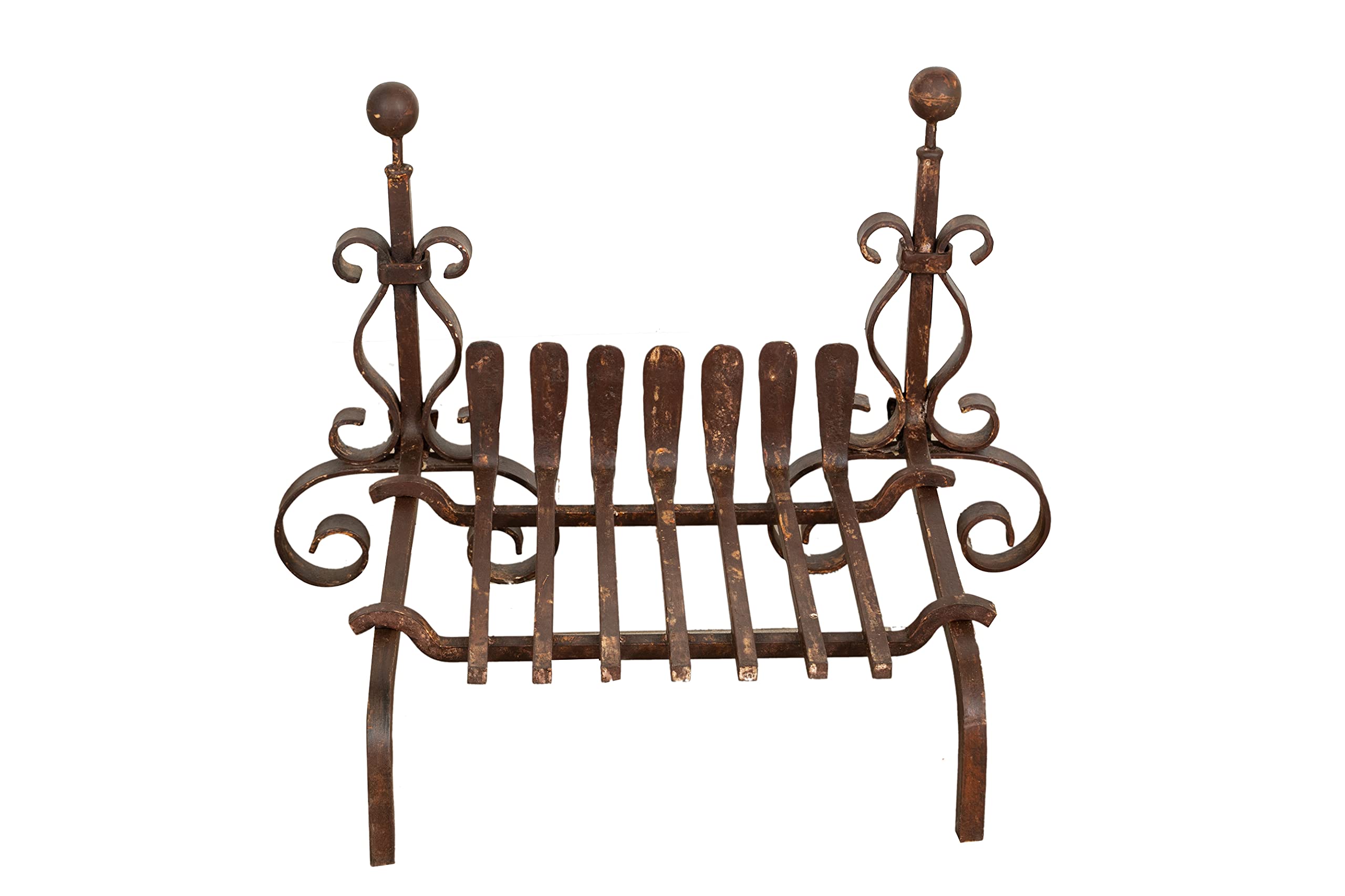 Sturdy W70 x D50 x H50 cm Fireplace Andirons Set - Perfect for Wood Burning Stoves, Fire Pits & Rustic Home Decor