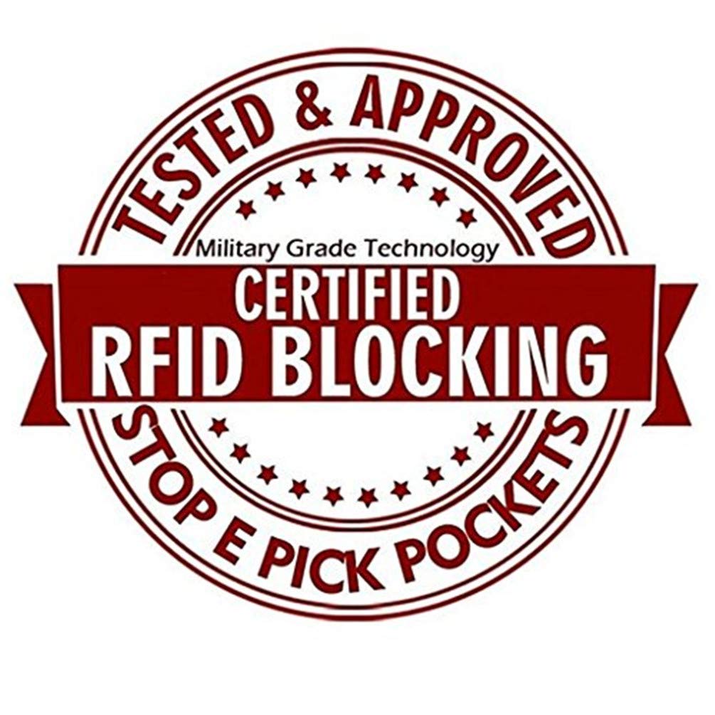 Men's Genuine Leather RFID Blocking Zip Around Wallet - Bifold Design with Multi Card Slots & Zipper Pocket - Perfect for Travel, Business & Everyday Use