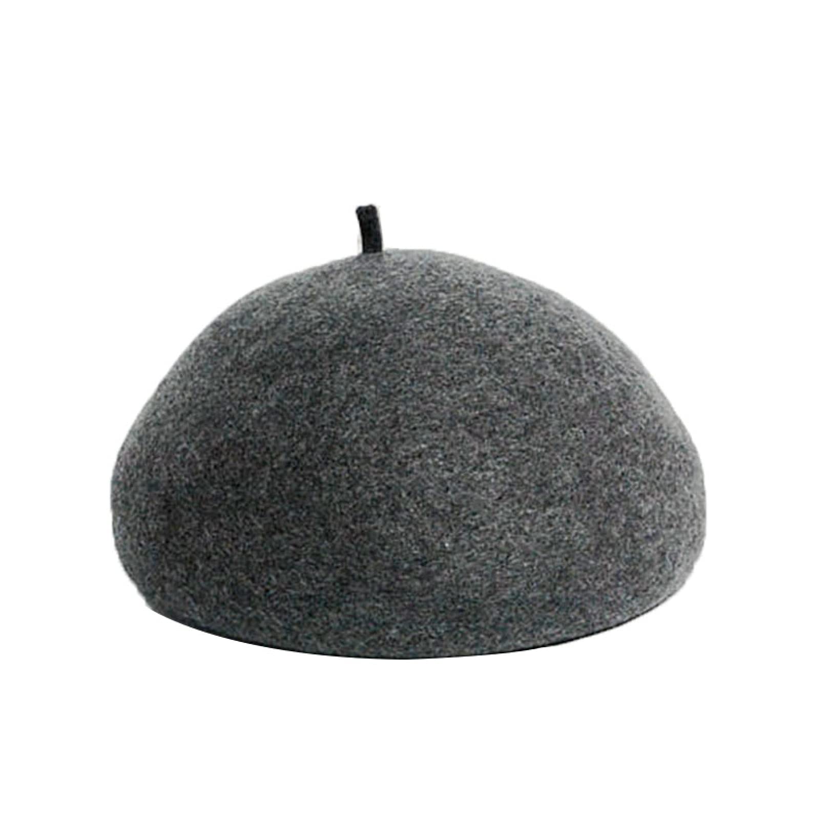 ASO-SLING Women's Winter Wool Beret Hat - Warm Solid Color Newsboy Cap Beanie for Girls & Ladies - Thickened Artist Painter Hat for Cold Weather Fashion & Outdoor Activities