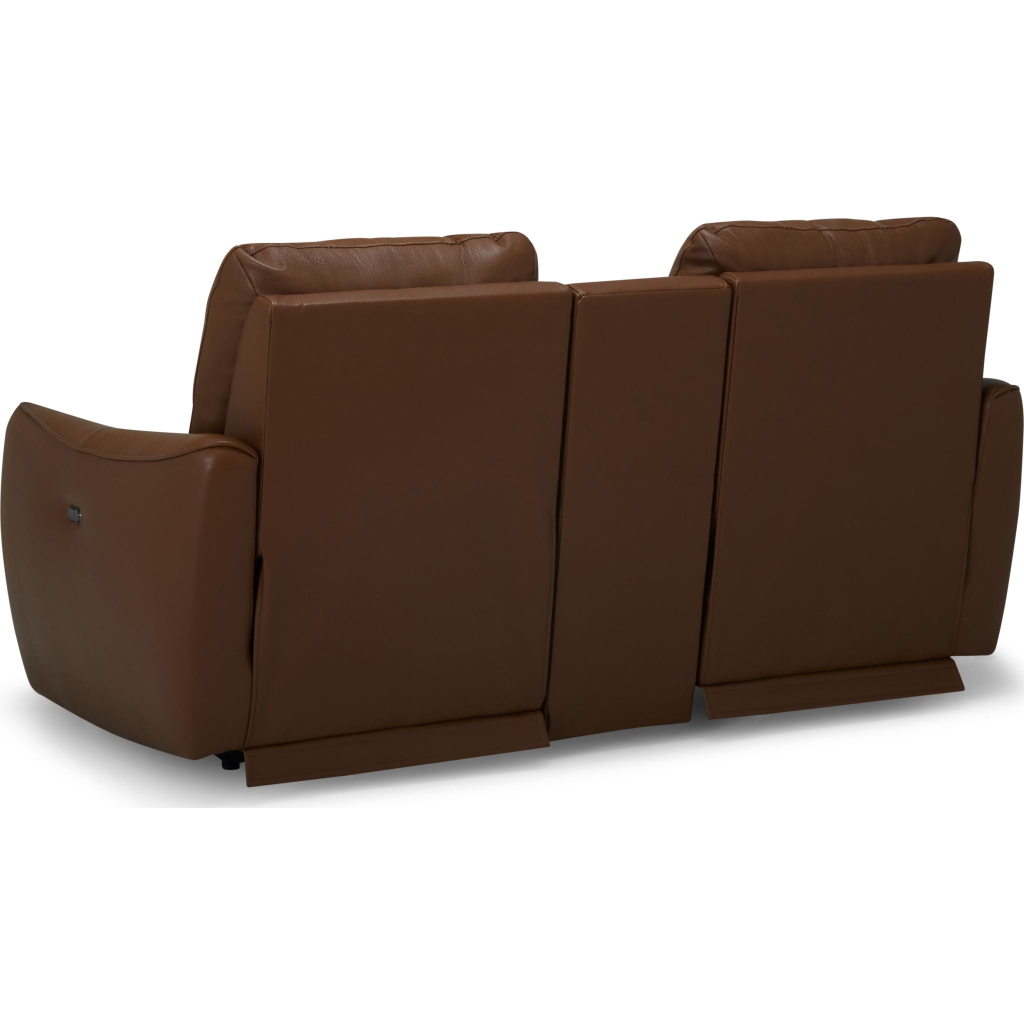 Arlo Power Reclining Loveseat with Console - Valencia Biscotti Fabric - Modern Recliner Sofa for Living Room, Home Theater & Small Spaces