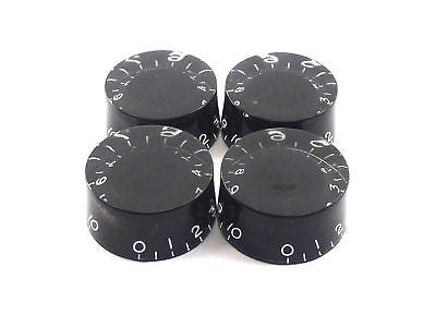 Gibson Style Speed Knobs for Guitar - Black Replacement Control Knobs for Les Paul, SG, and Other Electric Guitars - Perfect for DIY Guitar Repair and Customization