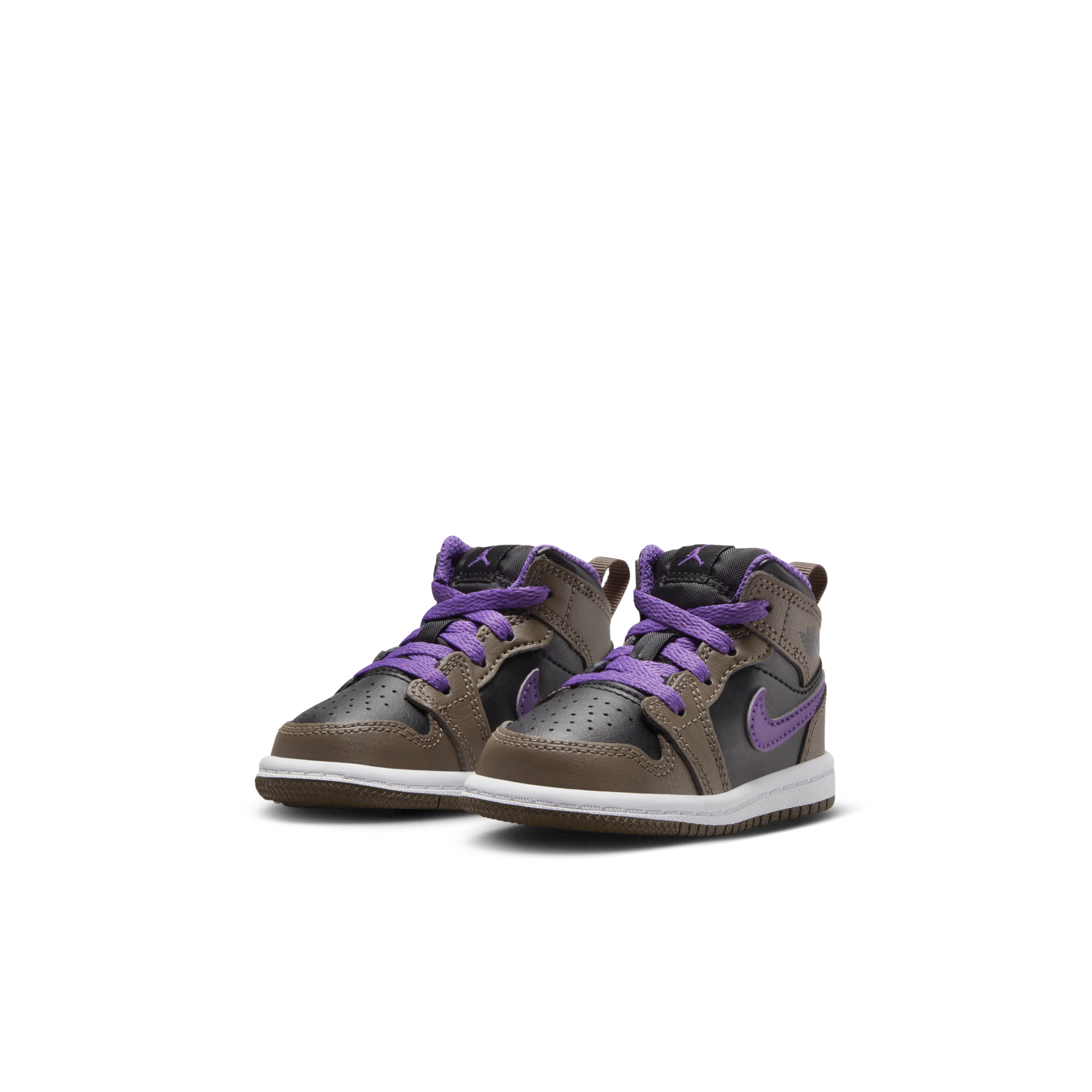 AIR JORDAN 1 MID (TD) PALOMINO - Kids Basketball Shoes for Boys & Girls - Comfortable Sneakers for School, Sports & Casual Wear