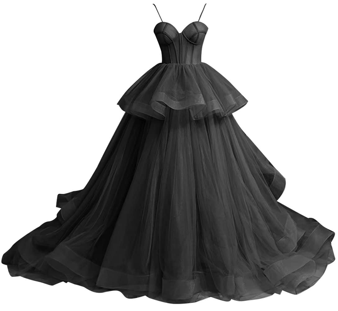 Sweetheart Tulle Prom Dresses for Women - Elegant Long Ball Gowns Formal Evening Gowns Princess Style for Homecoming, Wedding & Special Occasions