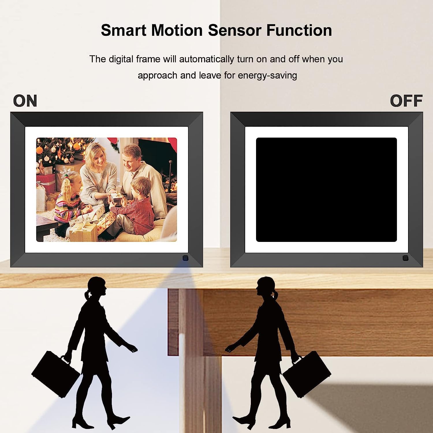 11-inch WiFi Digital Picture Frame - 2K HD IPS Touch Screen Display, 32GB Storage, Motion Sensor, Remote Photo Sharing via App & Email, Perfect Gift for Christmas, Birthday, Home & Office Decor