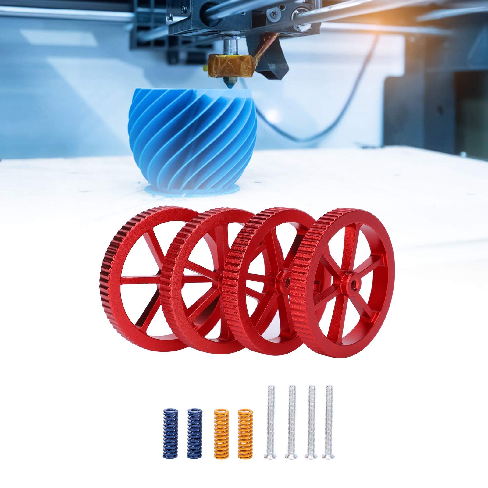 3D Printer Leveling Kit for CR-10S Pro, CR-10 Mini, CR-10S & CR-10 Plus – Durable, Wear-Resistant Bed Leveling Accessories | Perfect for 3D Printing Enthusiasts & DIY Projects