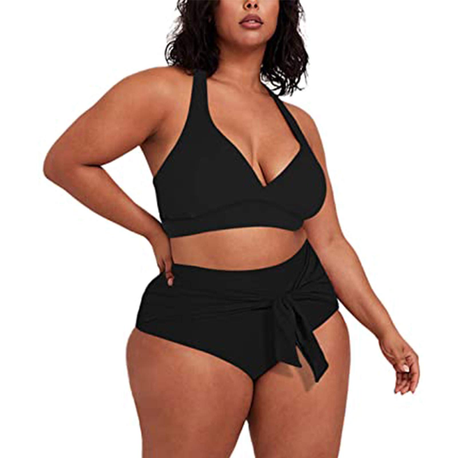 Women's Printed Leopard Bikini Set - High Waist Swimsuit & Tankini Top with Cute Bottom | Beach, Pool & Summer Vacation Swimwear for Women