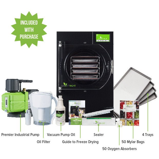 Harvest Right Home Pro Freeze Dryer with Mylar Kit - Small, Medium & Large Sizes for Food Preservation, Emergency Prep & Camping Meals