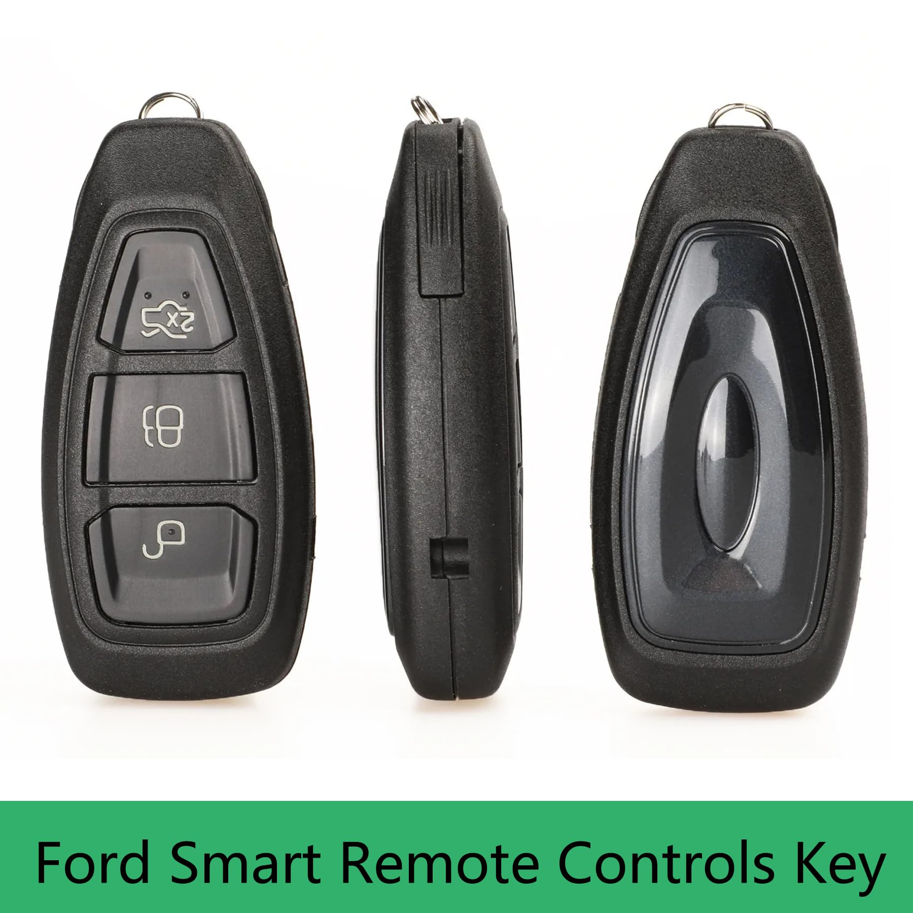 3 Buttons 433MHz 4D63 Chip Remote Car Key Fob Replacement for Ford Fiesta Mondeo Focus Kuga B-Max C-Max S-Max - Durable Key Shell Case for Easy Vehicle Access & Security (Ideal for Spare Keys, Key Replacement, and Daily Car Locking/Unlocking)