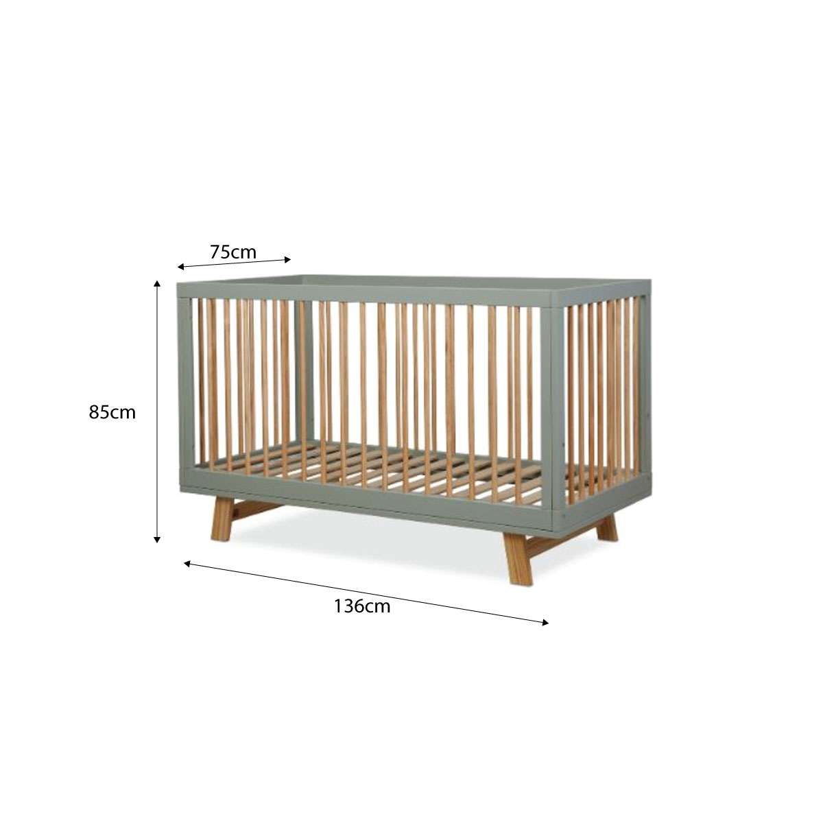Aspen Sage Natural 7-Piece Nursery Furniture Set for Baby Girls & Boys - Crib, Dresser, Changing Table, Rocking Chair & More - Perfect for Newborns & Toddlers - Modern & Safe Nursery Decor