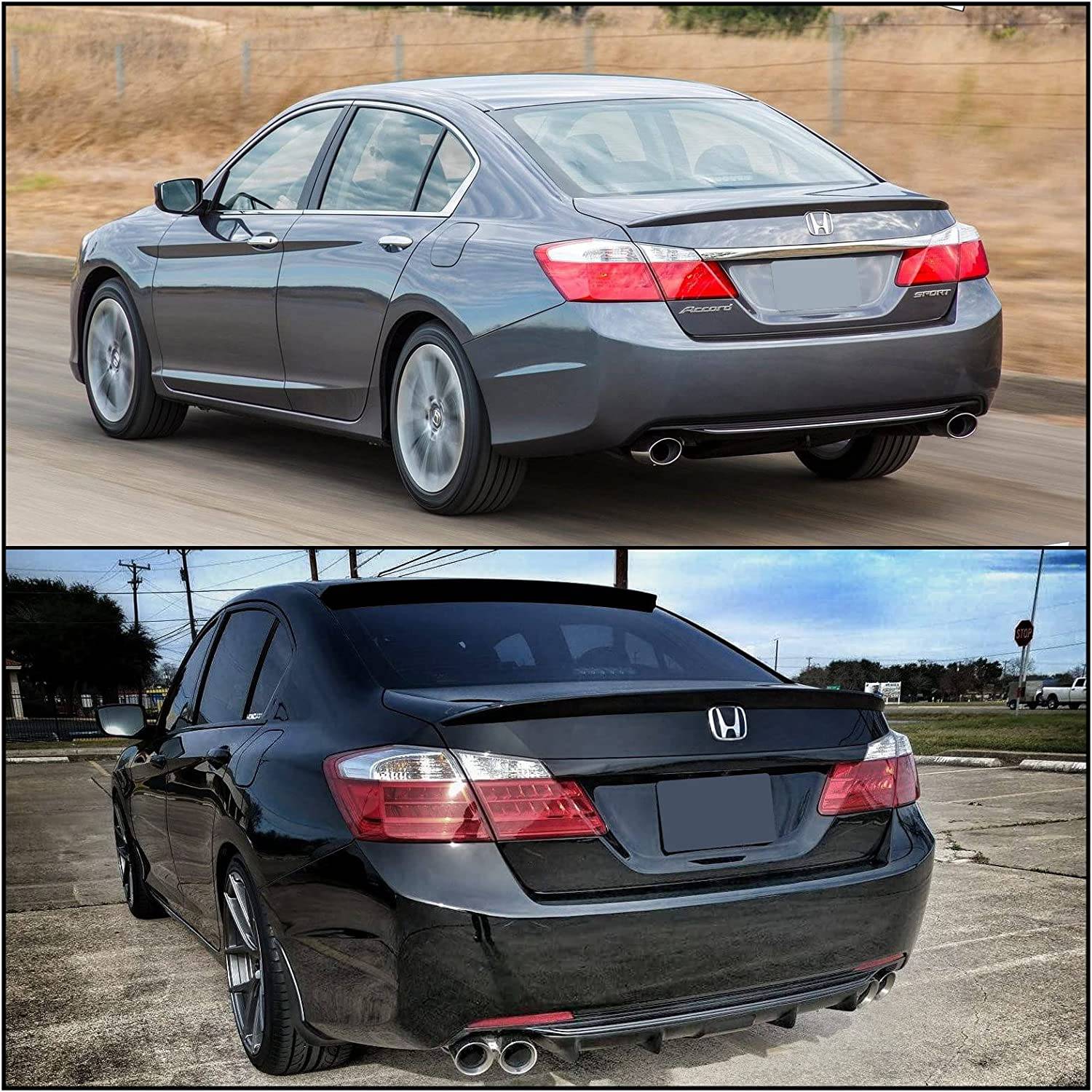 2013-2017 Honda Accord Sedan 4-Door OE Style Trunk Spoiler Wing - Perfect for Car Customization & Street Style Enhancement