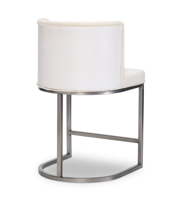 Biscayne Counter Height Chair Beige - Modern Bar Stool for Kitchen Island, Breakfast Nook & Dining Room - Adjustable Height & Comfortable Seating