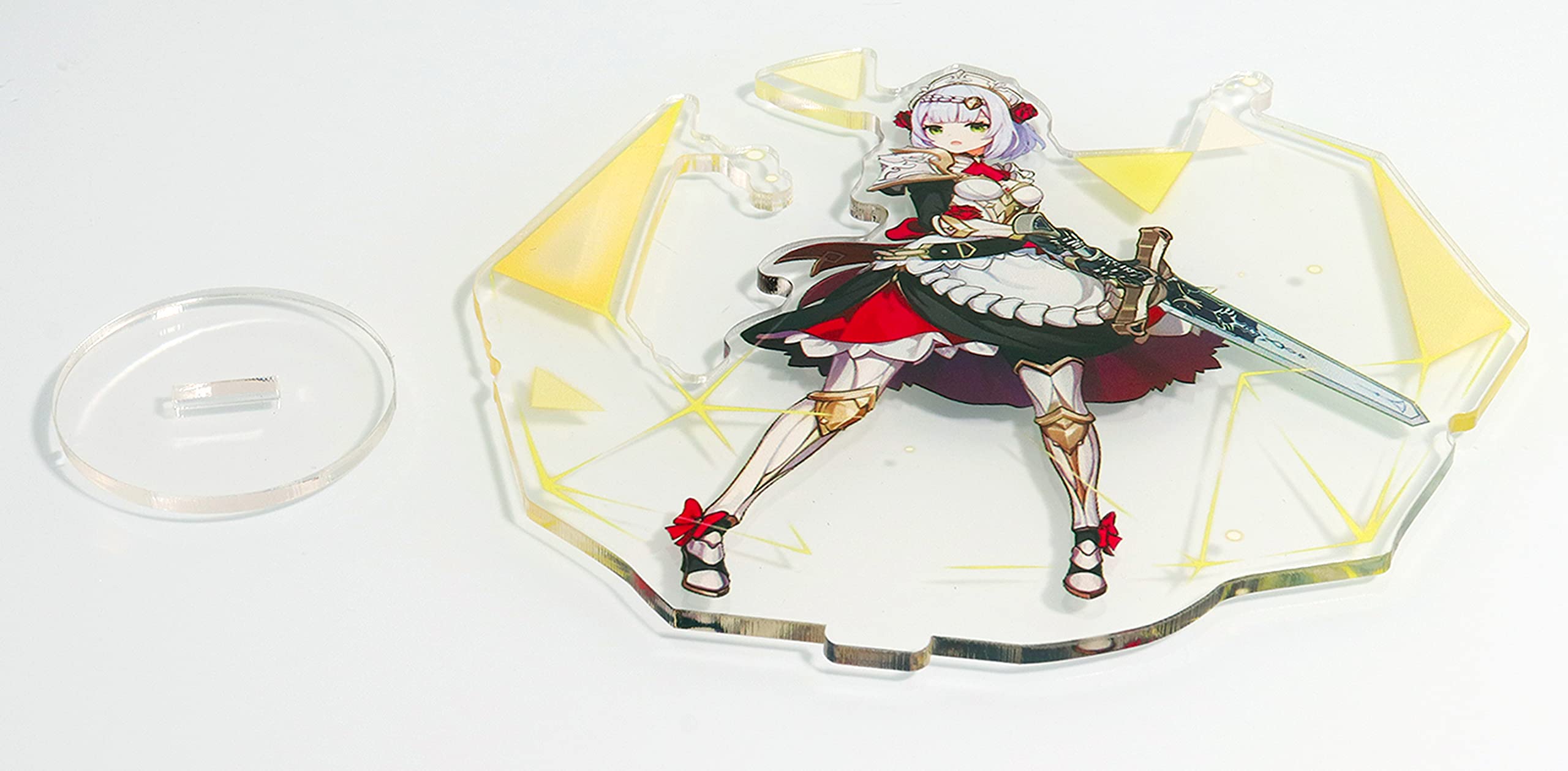 Genshin Impact Noelle Acrylic Stand Figure - Anime Game Character Collectible for Desk Decor, Gaming Room, and Office Display
